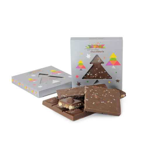 Christmas Starry Bar<br />Macadamia & Salted Caramel<br />100g