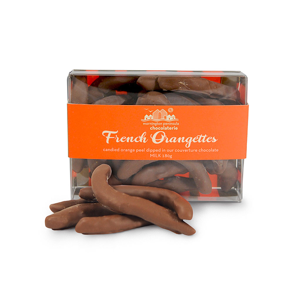French Orangettes Milk 180g Mornington Peninsula Chocolaterie Ice 