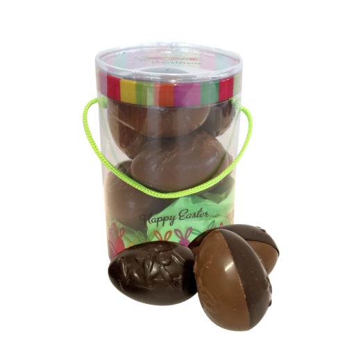 Duo Embossed Eggs<br />Milk & Dark<br />120g