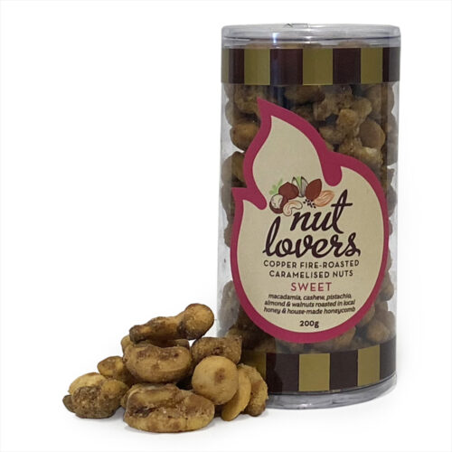 Nut Lovers Copper Fire – Roasted Caramelised Nuts – Sweet 200g