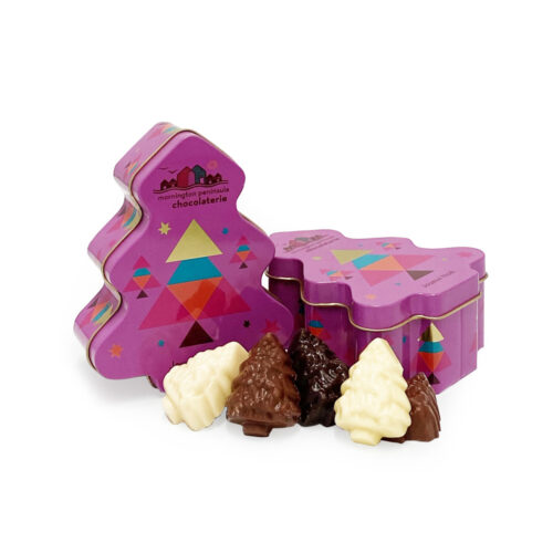 Christmas Tree Tin Solid Chocolate Trees<br />90g