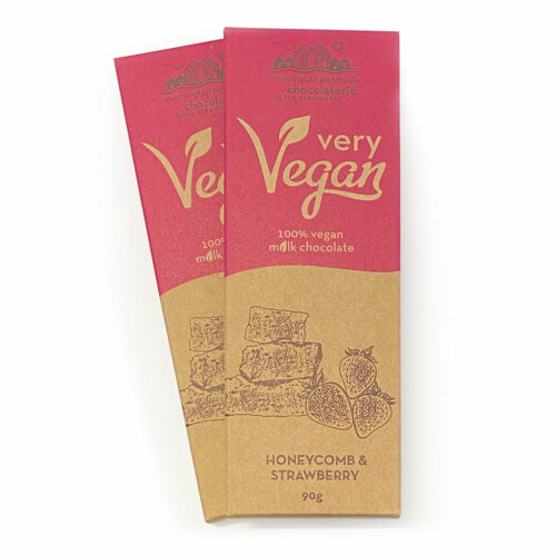 Very Vegan<br />Honeycomb & Strawberry<br />Mlk 90g